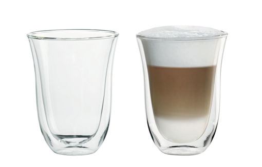 Obrazek Szklanka do latte macchiato DeLonghi 220 ml (zestaw 2 sztuk)