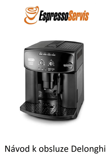 Obrazek Návod k obsluze Delonghi 2600 CZ - zdarma 