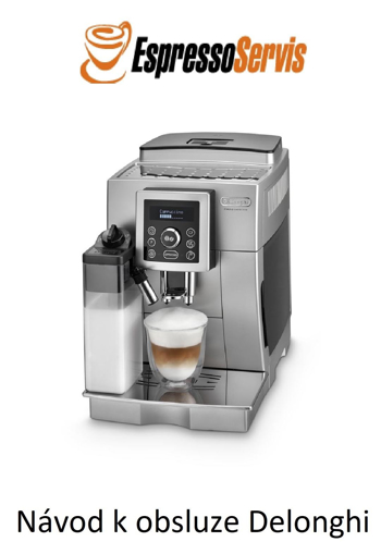 Obrazek Návod k obsluze Delonghi ECAM 23 460 S CZ