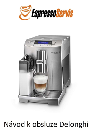 Obrazek Návod k obsluze Delonghi PrimaDonna S De Luxe ECAM 28.465.M