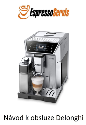 Obrazek Návod k obsluze Delonghi PrimaDonna Class ECAM 550.75.MS