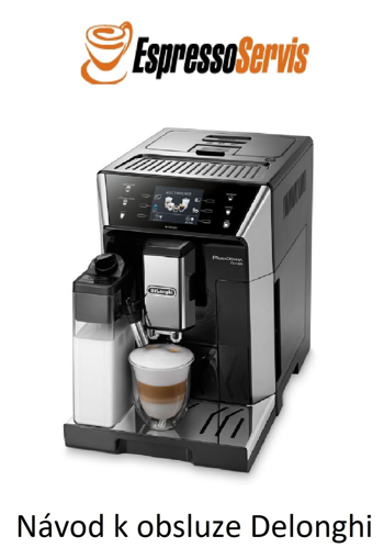 Obrazek Návod k obsluze Delonghi PrimaDonna Class ECAM 550.55.SB